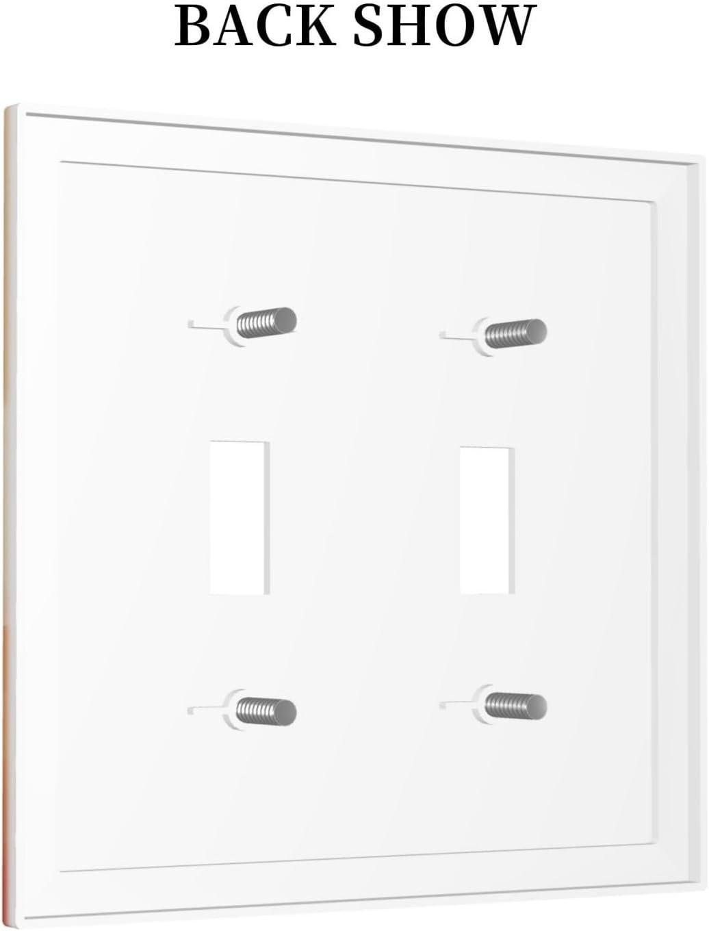 Decorative Light Switch Plate Covers Minimalist Black Women Bohemia Sun 2 Gang Light Switch Cover Plate Unique Double Toggle Wall Plate Outlet Covers Faceplate for Bedroom Home Decor