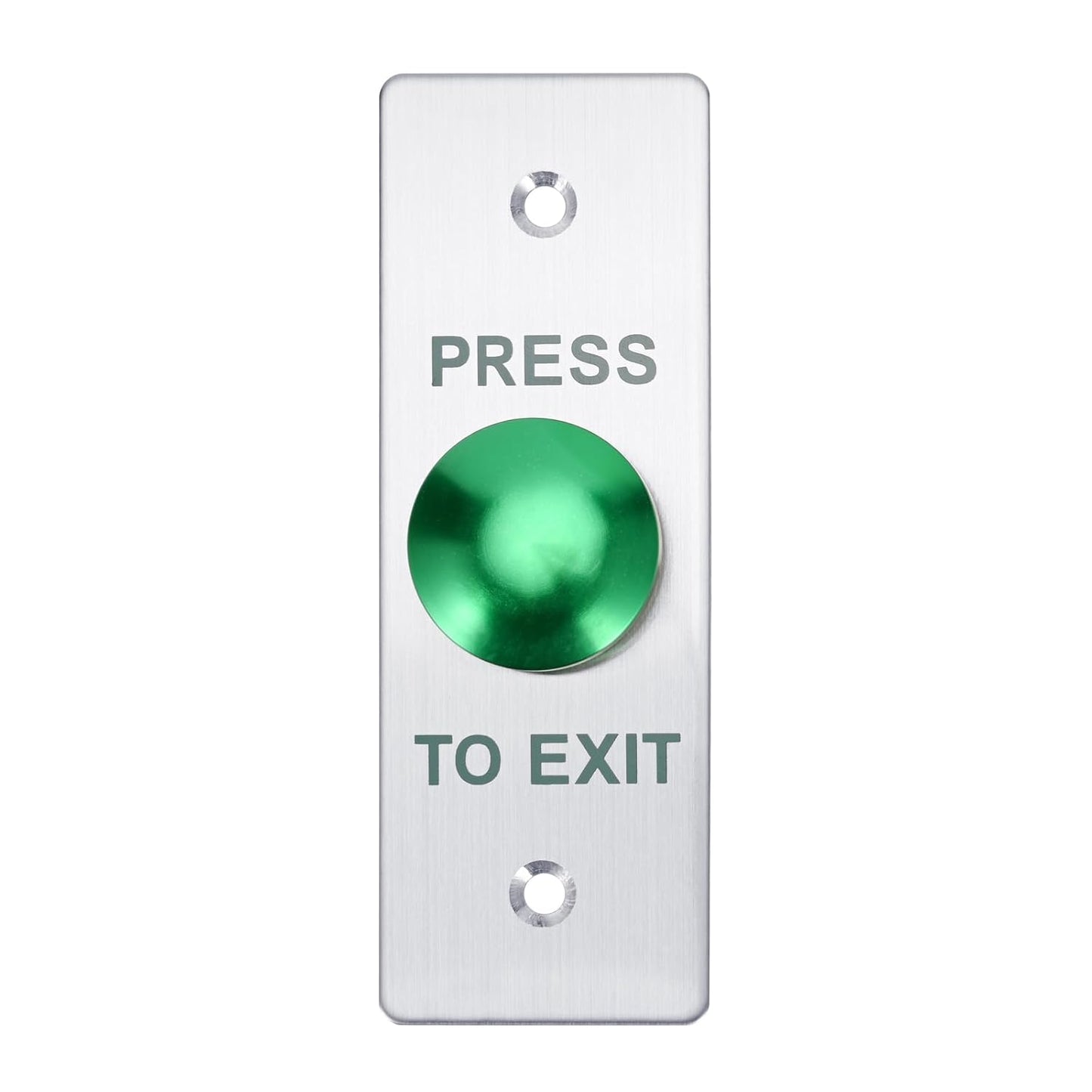 Push to Exit Button，12V DC Push to Exit Switch with LED Light, IP67 Waterproof,NC/NO/COM Outputs, Surface Mount Request-to-Exit Device for Access Control Systems (115X40-C)