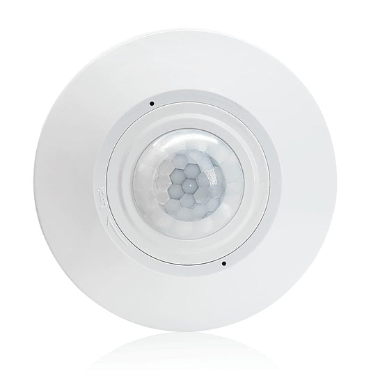 RAYZEEK Ceiling Mount Motion Sensor,360 Motion Sensor,110V-265V,1100W,Occupancy Sensor Switch for Ceiling, 8-12M High Sensitive Motion Sensor Light Switch,PC Fireproof(5A,Neutral Wire Required)