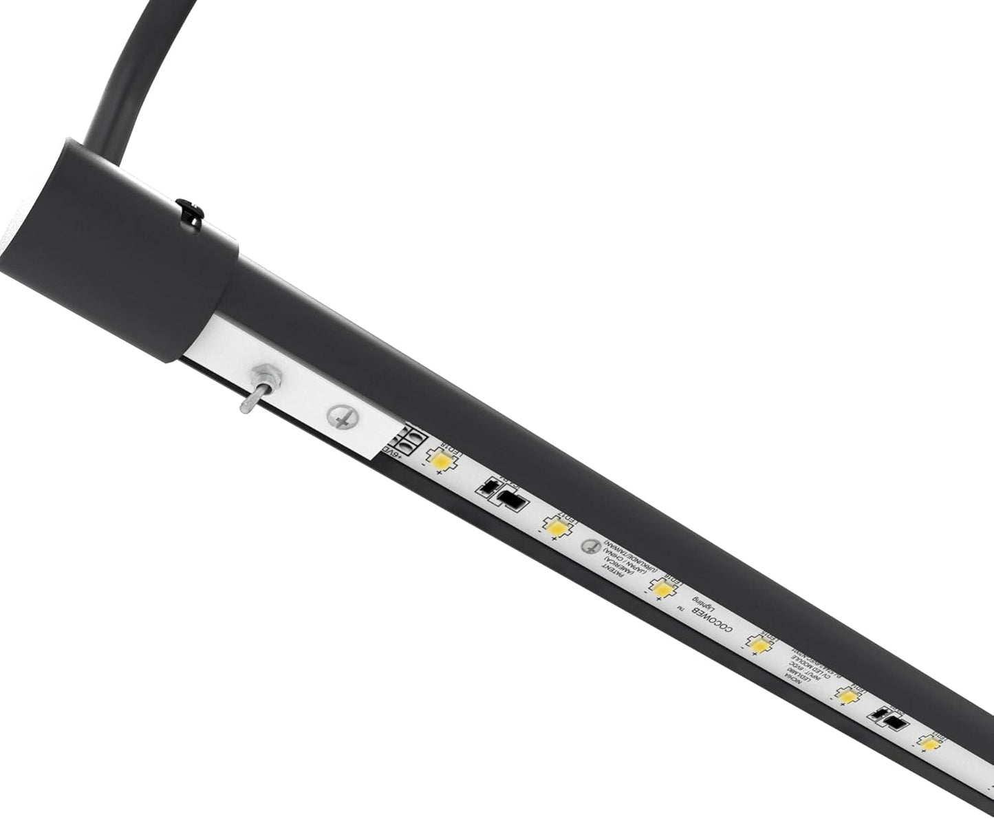 Cocoweb 16 Inch Tru-Slim Oil Rubbed Bronze Picture Light - LED, 2700K, Adjustable Arm, Plug-in, Toggle Switch, Sleek and Compact Design