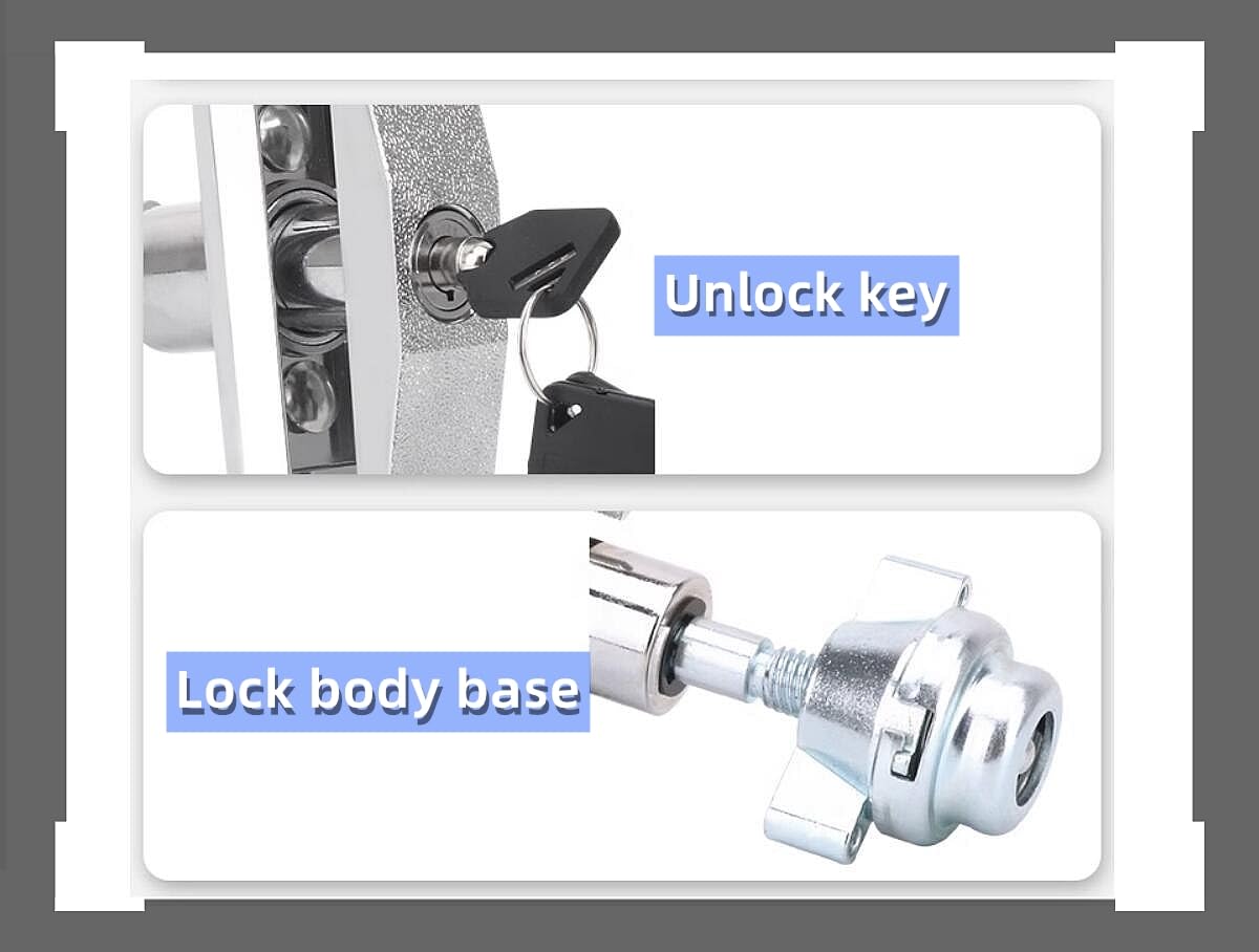 Universal Vending Machine Lock with 3 Keys Buy Vending Machine Lock Long and Short Models Versatile Replacement Security Solution-(Long)