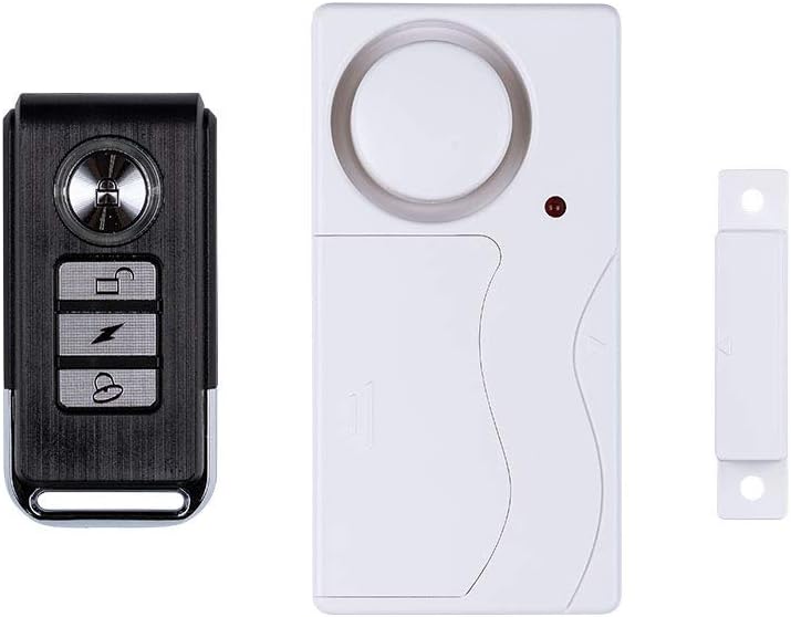 SABRE Door or Window Alarm With Remote, 120dB Alarm, Audible Up To 750-Feet (230-Meters), 4 Adjustable Settings, Arm and Disarm From A Distance, Battery Operated, No Wiring Required, Easy to Install