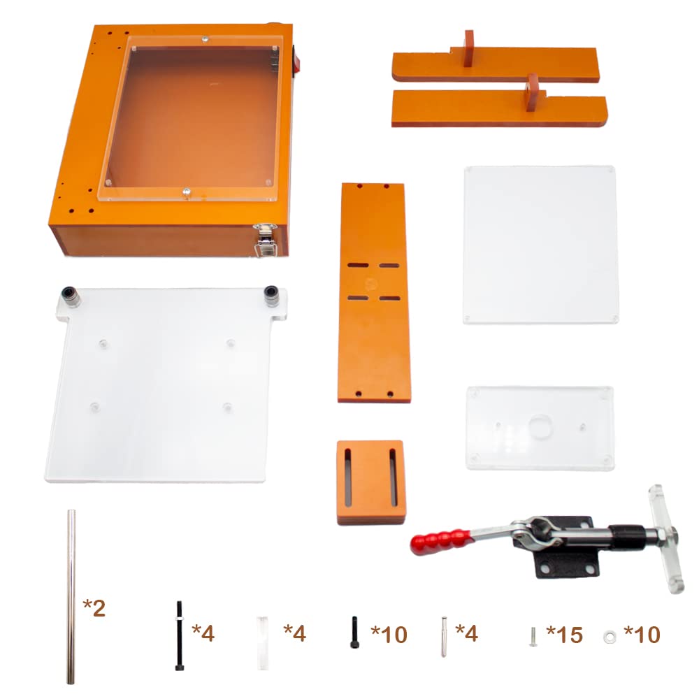 DIY Printed Circuit Board Test Fixture, Universal PCB Test Embryo Frame PCBA Testing Jig Bakelite Fixture Test Rack FPCB Tester Stand (Type A)