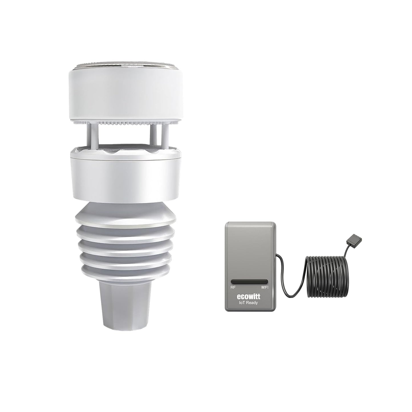 ECOWITT Wi-Fi Weather Station GW1210, Includes GW1200 Wi-Fi Gateway and WS90 Outdoor Sensor Array, 915 MHz