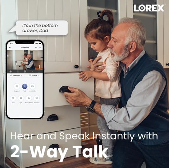 Lorex 2K Dual Lens Indoor Wi-Fi Security Camera | Auto-Tracking | 360° Pan-Tilt | Person & Pet Detection | IR Night Vision | 2-Way Talk | Cloud & 32GB Local Storage