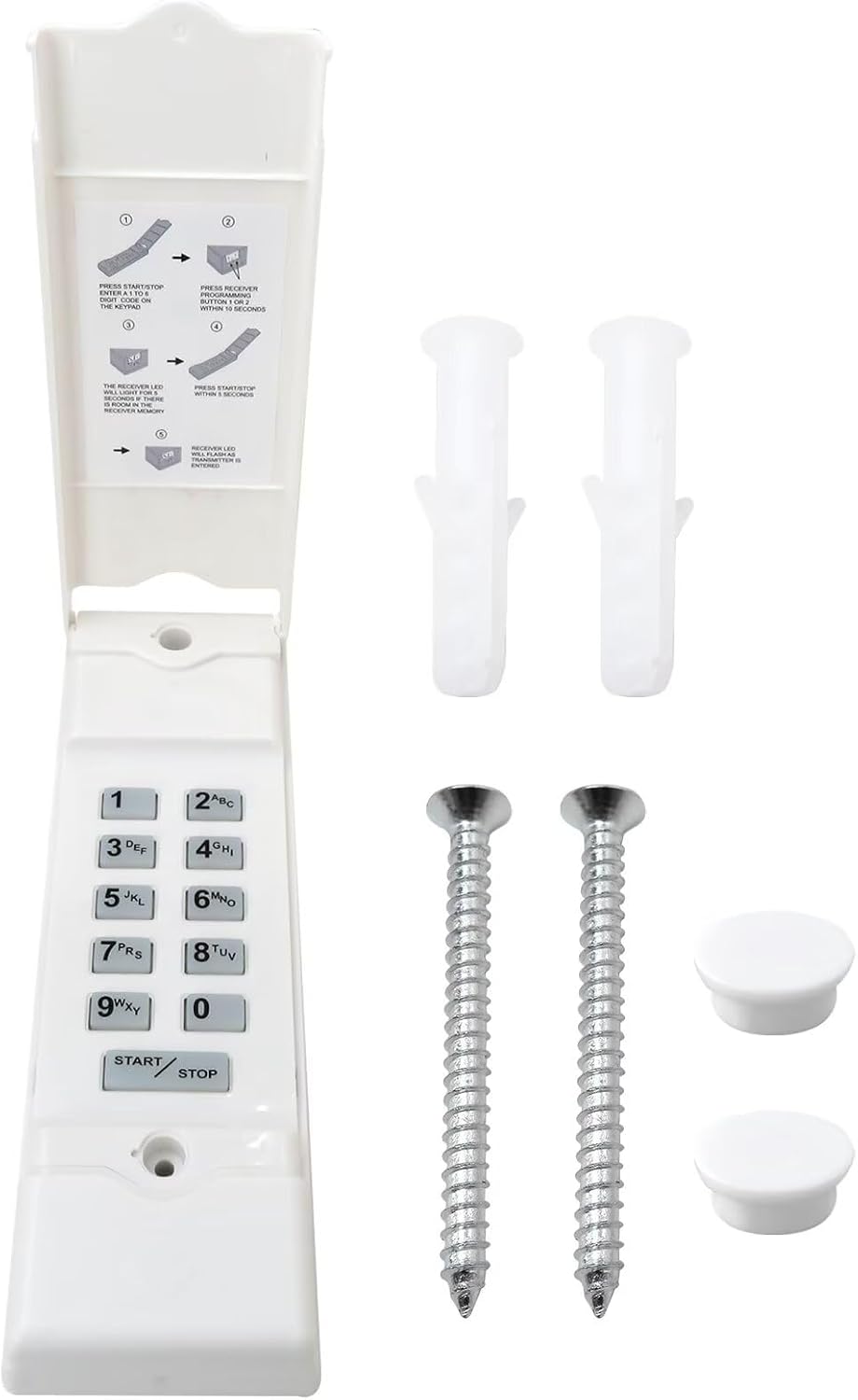 Upgraded Wireless Keypad for Linear MDTK – Secure & Easy-to-Program Garage Door Access