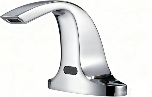 Touchless Bathroom Sink Faucet, Automatic Sensor Faucet for 3 Hole,Touchless Chrome Faucet for Bathroom Sink