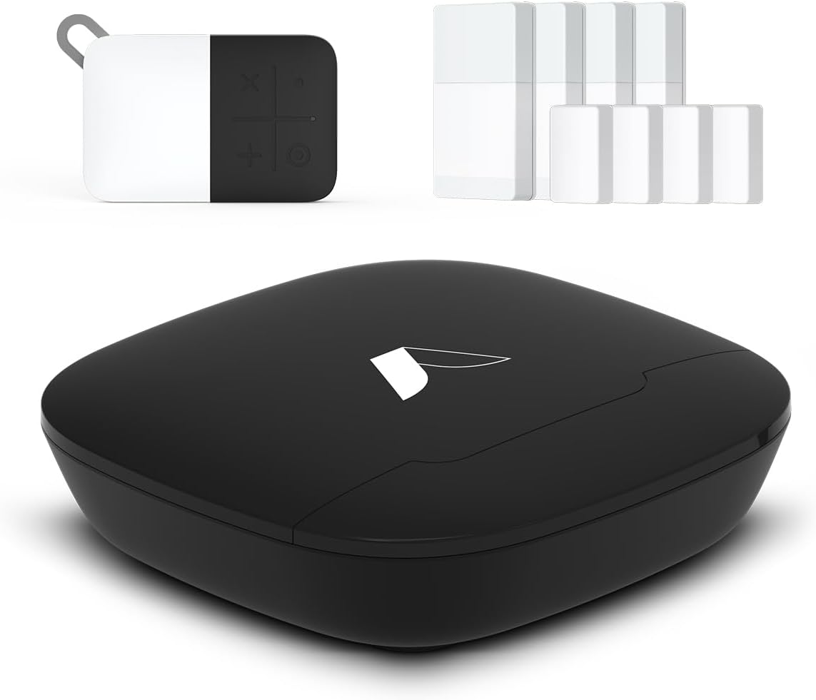 Abode 6 Piece Wireless Security System – Expandable to Protect Your Whole Home - Easy DIY Installation - Optional Professional Monitoring - Compatible with Alexa & Google Assistant