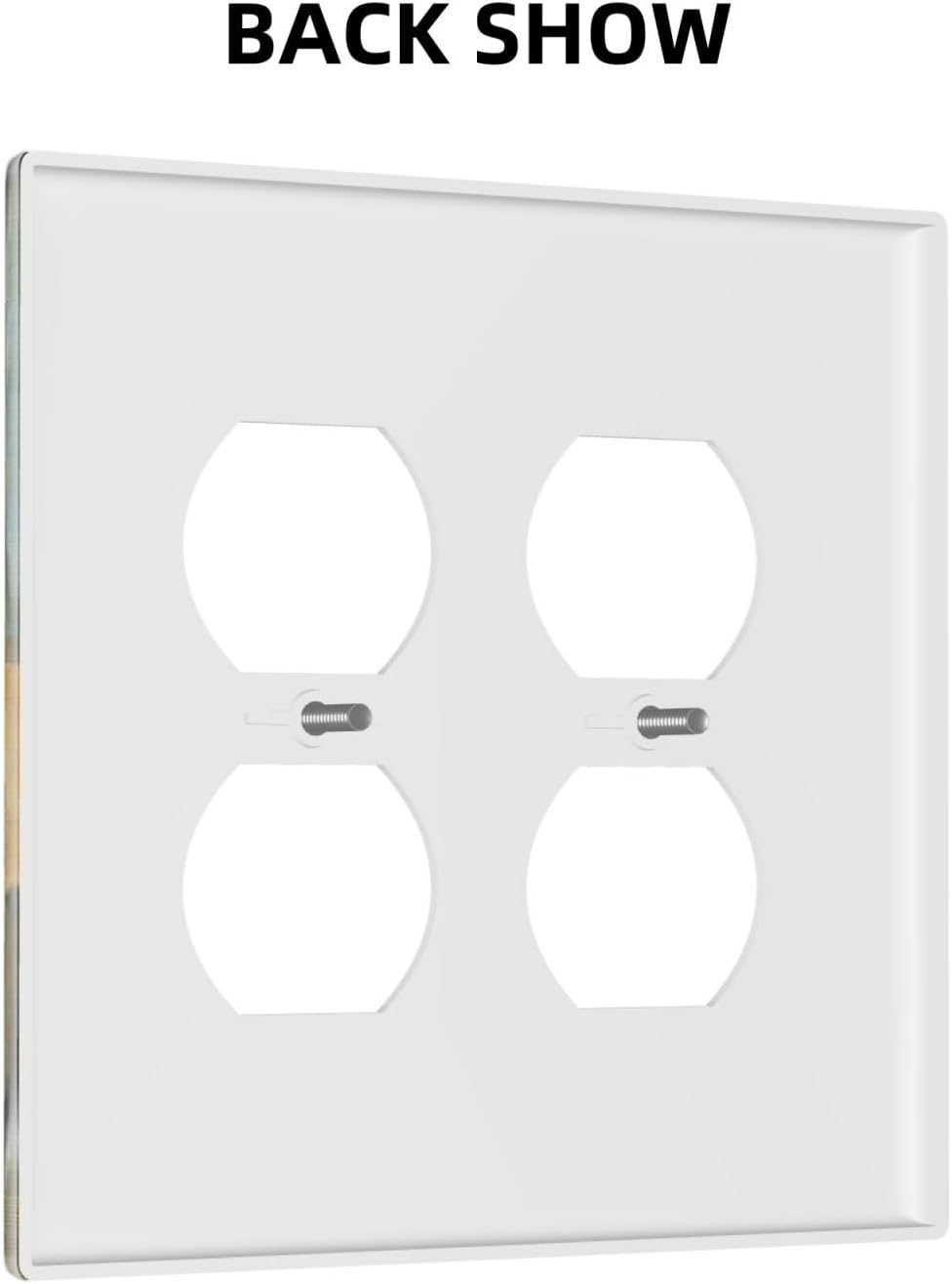 Funny Cat Retro Abstract Flowers Kitten Outlet Covers 2 Gang Double Duplex Decorative Light Switch Covers Electrical Wallplates Socket Faceplate For Kids Room Bed Room Decor