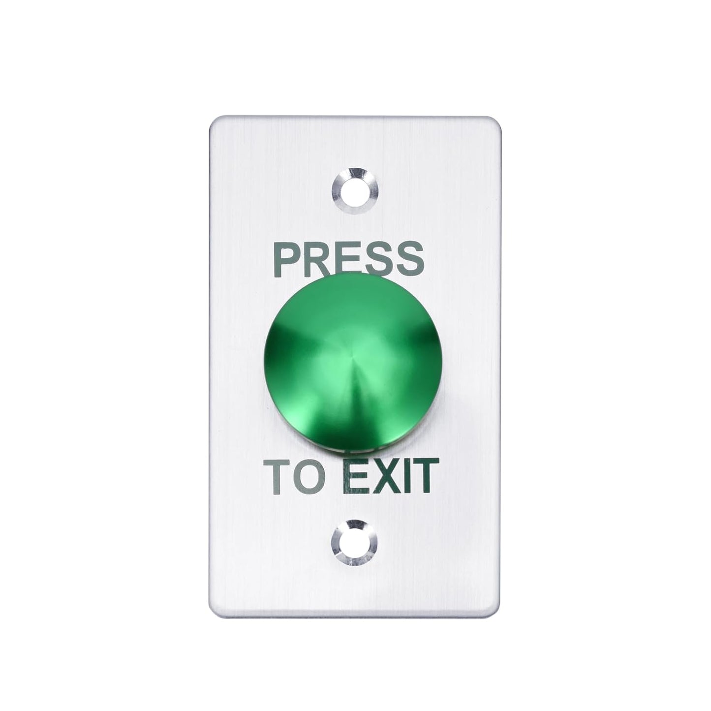 Push to Exit Button，12V DC Push to Exit Switch with LED Light, IP67 Waterproof,NC/NO/COM Outputs, Surface Mount Request-to-Exit Device for Access Control Systems (86X50-C)