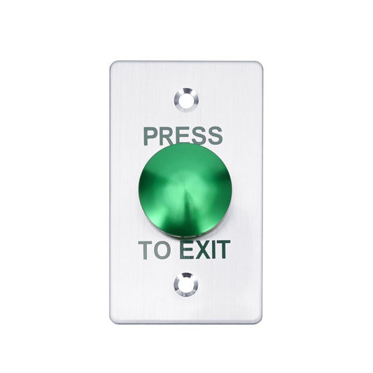 Push to Exit Button，12V DC Push to Exit Switch with LED Light, IP67 Waterproof,NC/NO/COM Outputs, Surface Mount Request-to-Exit Device for Access Control Systems (86X50-C)