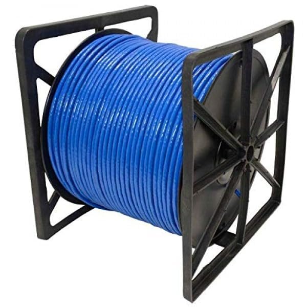 Dripstone CAT6 Direct Burial Ethernet Cable – 23AWG Solid CCA UTP, Waterproof HDPE Insulated, Polyethylene (PE) Jacket for Indoor/Outdoor Installations (Blue - 1000ft)