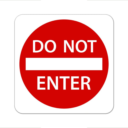 Do Not Enter Sign 24” X 24”. A Real Sign. 3M High Intensity Prismatic Reflective Sheeting With 10 Years Warranty.