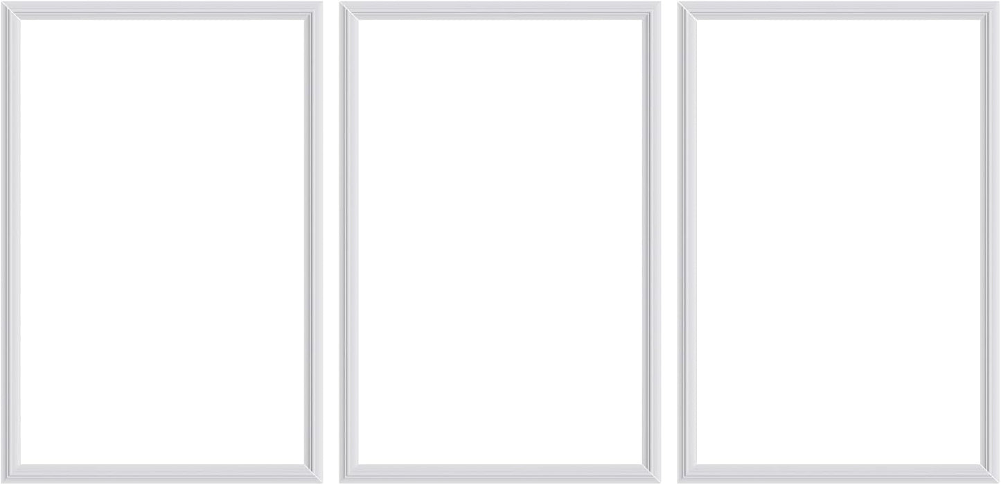 3 PCS Premade Wainscoting Panels Accent Wall Panels for Interior Wall Decor Easy DIY Build and Batten Chair Rail & Picture Frame Door Decor (16 x 24 in)