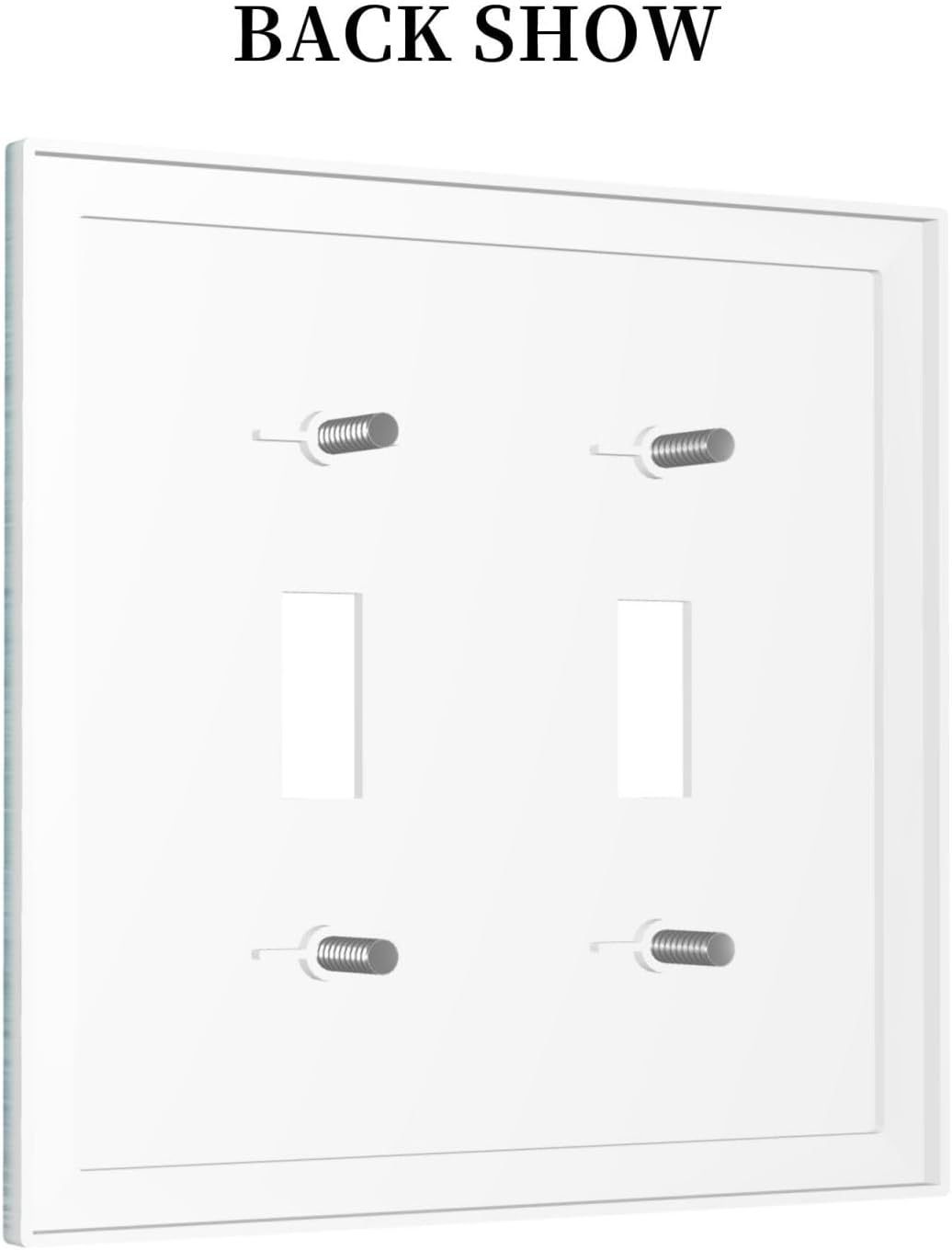 Decorative Light Switch Cover Plate Starfish Teal Wood Board Nautical 2 Gang Outlet Covers Double Toggle Wall Plates for Electrical Outlets Switch Plate Covers Faceplate for Bedroom Home Decor