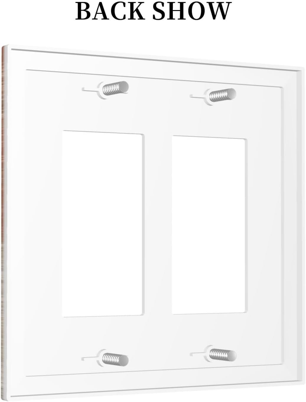 Orange Grey Abstract Art Oil Painting Decorative Outlet Covers 2 Gang Double Gfci Rocker Electrical Wall Panels Light Switch Cover Plate For Home Farmhouse Decor