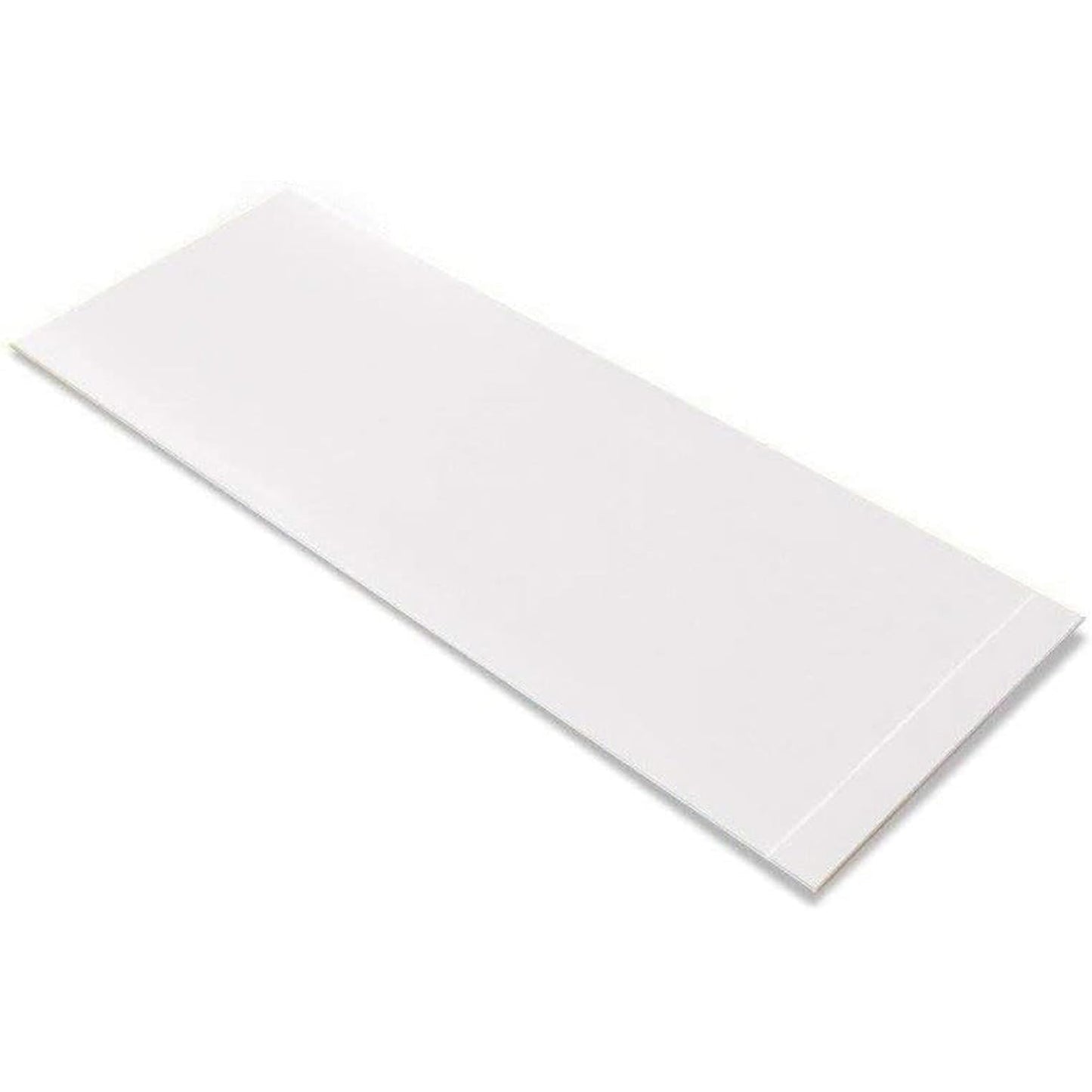 Mighty Line Floor Marking Tape Strips for Safety, Caution, Warning, Heavy-Duty, Peel and Stick, Adhesive, Industrial Quality, White, 6" by 10"
