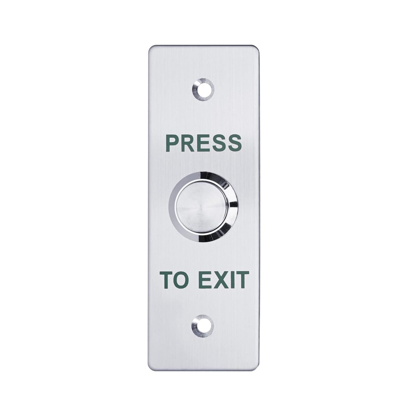 Push to Exit Button，12V DC Push to Exit Switch with LED Light, IP67 Waterproof,NC/NO/COM Outputs, Surface Mount Request-to-Exit Device for Access Control Systems (115X40-A)