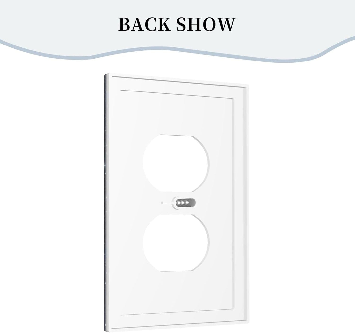 Wall Plate Decorative Light Switch Plate Covers Blue Night Sky Star Cosmic Starry Fantasy Galaxy Universe Space Single Duplex Switchplate 1 Gang Outlet Plate for Home Bedroom Bathroom Decor