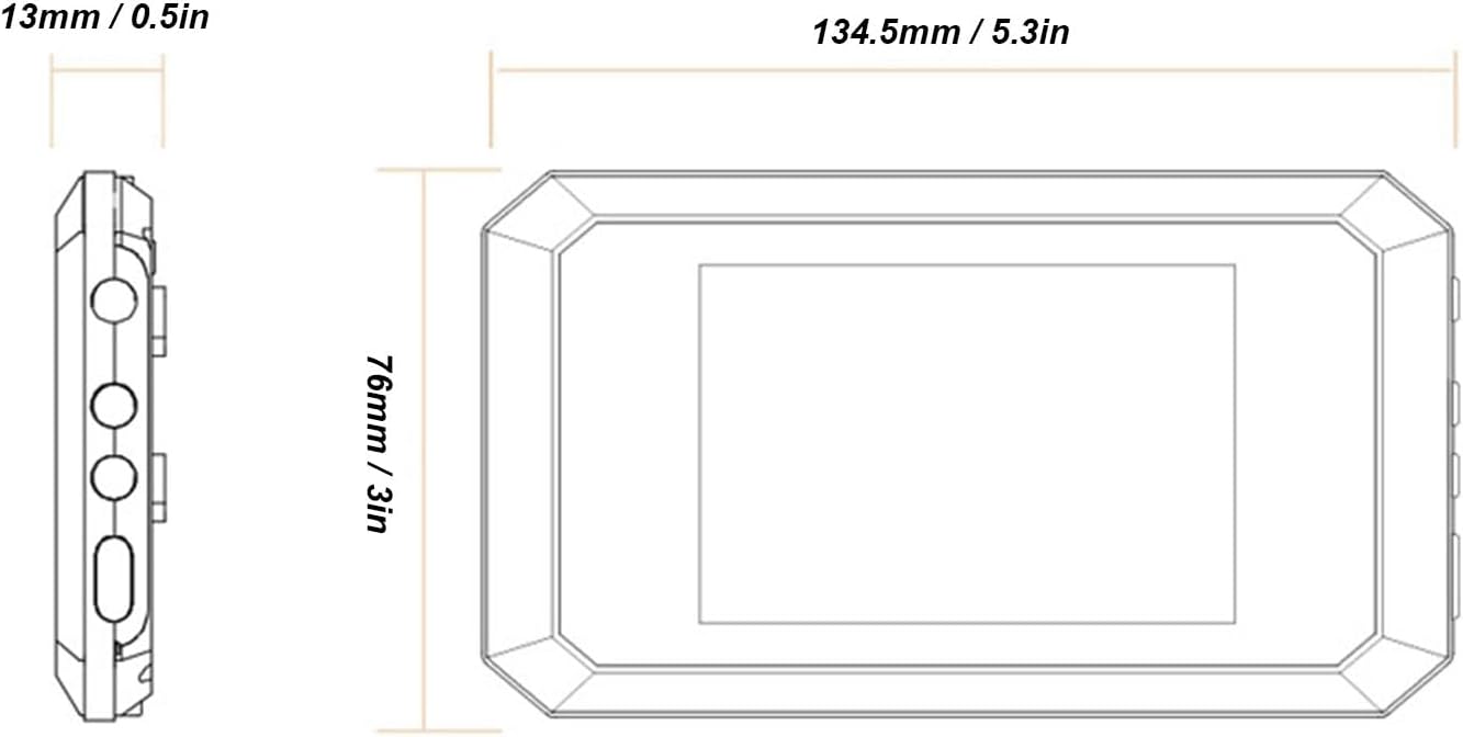 Video Doorbell, 3.97 Inch Color Display 1080P Peep Hole Camera with 135° Wide Angle, Infrared Fill Light, Rechargeable Visual Doorbell, for Home Security