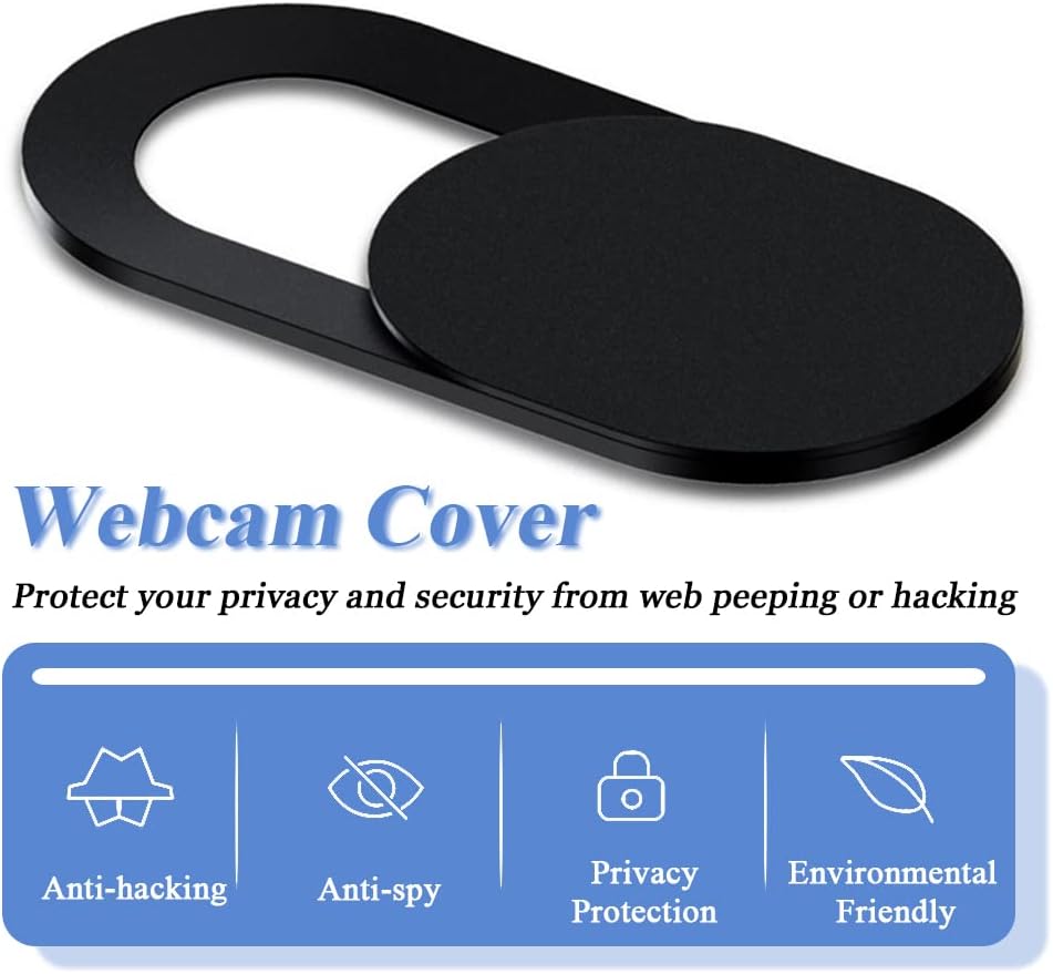 Mesee 50 Pieces Webcam Cover Slider, 0.027-Inch Ultra Thin Web Camera Protective Privacy Covering Slide Stickers for Computer, Laptop, MacBook Pro/Air, iPhone, Tablet, PC, iPad, iMac