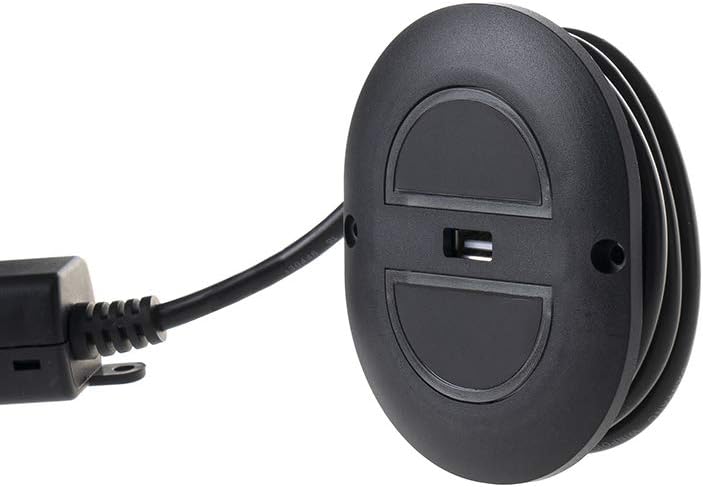 Fruhdi Oval 2 Button 5 Pin Switch Remote Control Replacement with USB and Blue Light for Power Recliner Electric Chairs Bed