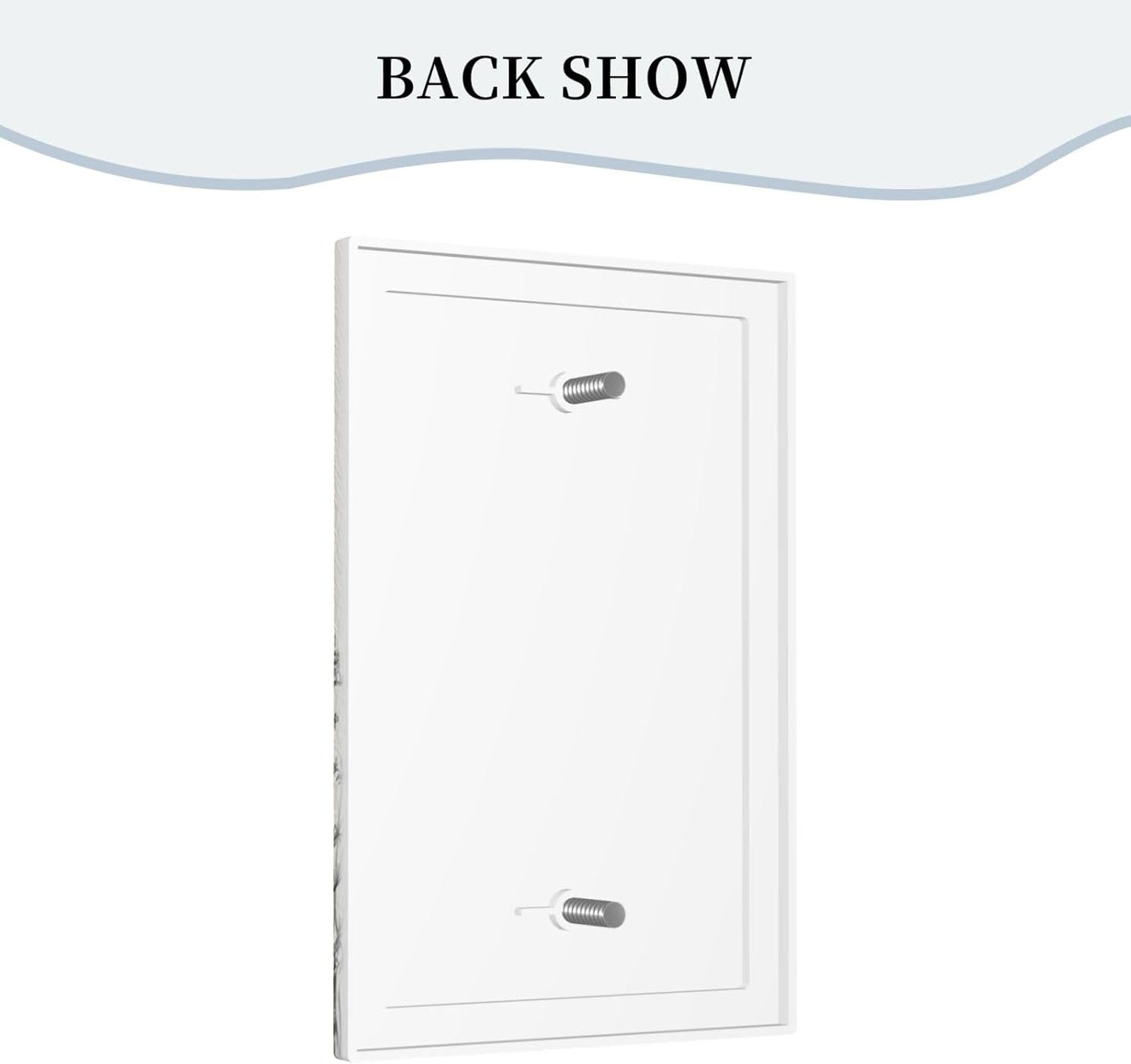 Decorative Light Switch Plate Covers Sketches of Wildflowers and Grasses 1 Gang No Device Single Blank Outlet Covers Wall Plate Light Switch Cover Plate Faceplate for Bedroom Home Decor