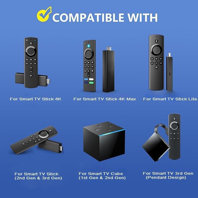 New Replacement Voice Remote Control-fits for Smart TVs Cube(1ST, 2nd Gen)-Compatible with Smart TV Stick,Toshiba,Insignia-Pioneer Smart TVs