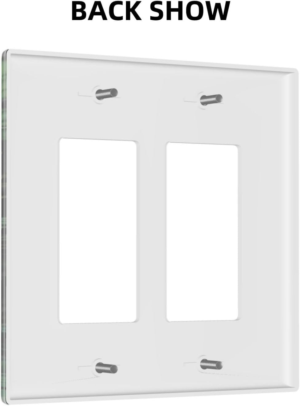 Decorative Outlet Covers Boho Red Mushroom Green Leaf Plants Floral 2 Gang Wall Plate Double Rocker Switch Light Switch Plate Covers Jumbo Dual Electrical GFCI Switch Cover Plate