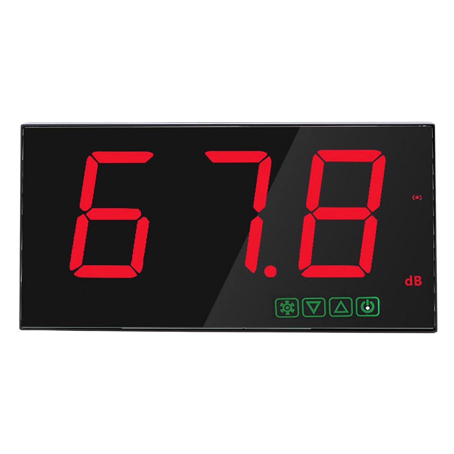 Wall Mounted Decibel Meter, Sound Level Meter 30-130dB with Alarm, USB Rechargeable Battery Level Indication - High Accuracy, Digital Display, Ideal for Industrial and
