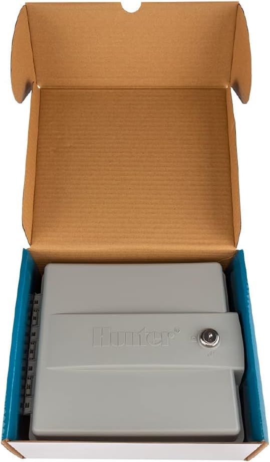 Hunter PRO-HC600 Smart WiFi Irrigation Controller, 6 Zone Outdoor & Indoor Sprinkler Timer, Hydrawise App Compatible, Weather-Based Scheduling, Flow Sensor Ready, Touchscreen