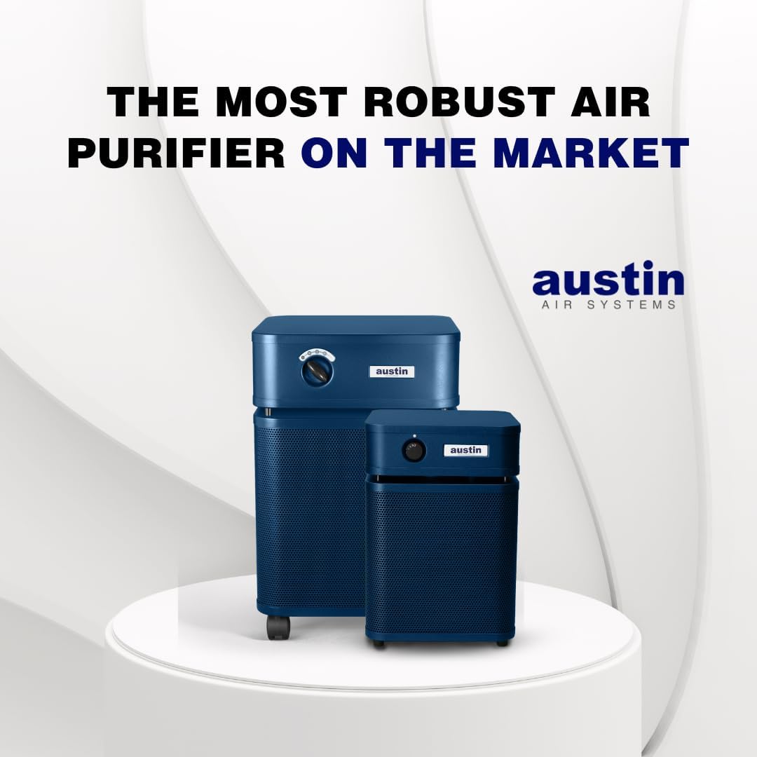 Austin Air HealthMate Plus Air Purifier, Black - Advanced 4-Stage Filtration Air Purifiers For Home with Activated Carbon & Zeolite - Ideal as Air Purifiers for Bedroom or any Large room, Model B450