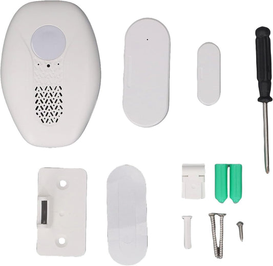 FTVOGUE Wireless Door Sensor Alarm 98.4FT Range 80dB Loud Magnetic Window Open Alert for Home