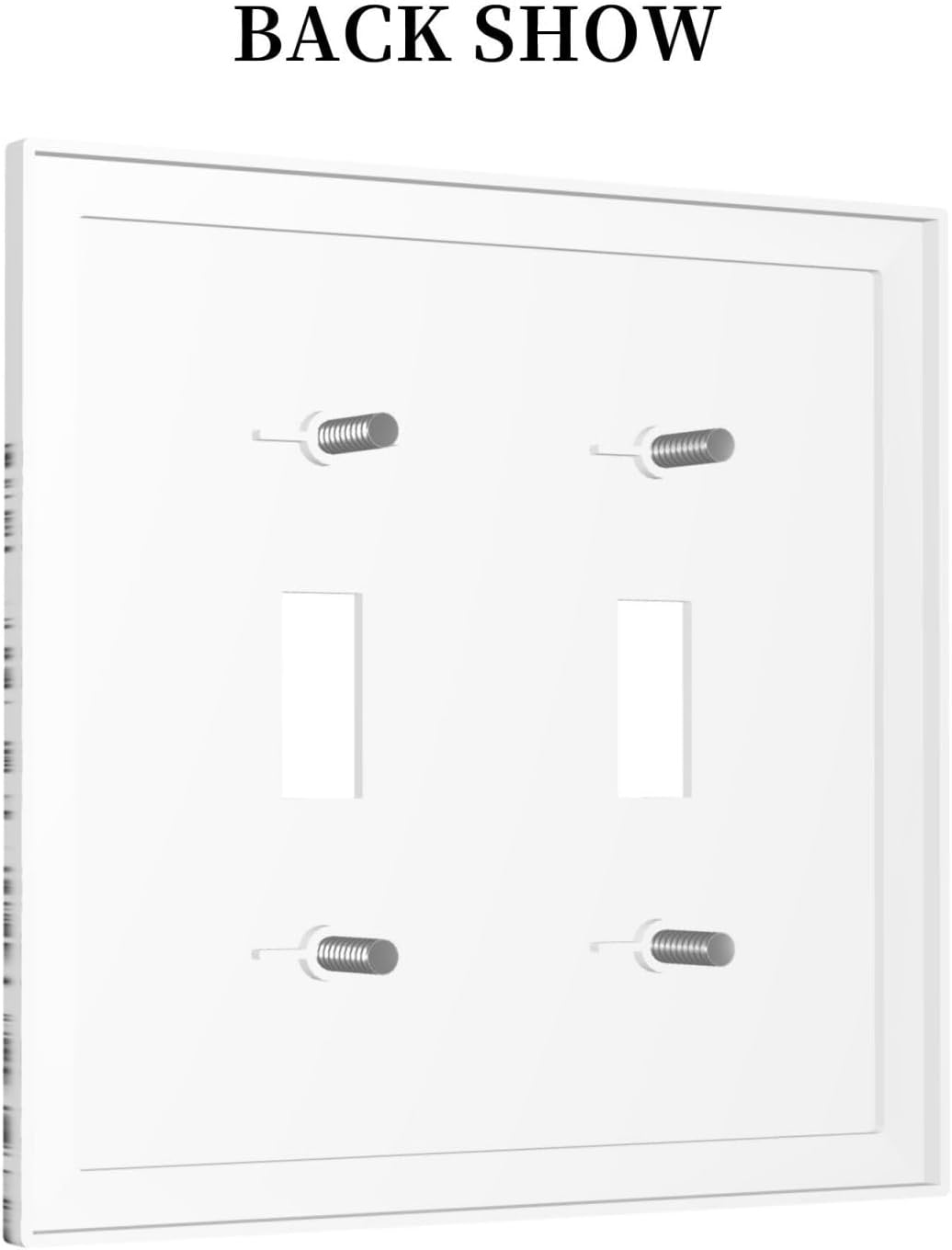 Decorative Switch Plates Floral Wildflower Rustic Plant Leaves 2 Gang Double Toggle Outlet Light Switch Cover Wall Plate Electrical Faceplate For Farmhouse Cabin Decor