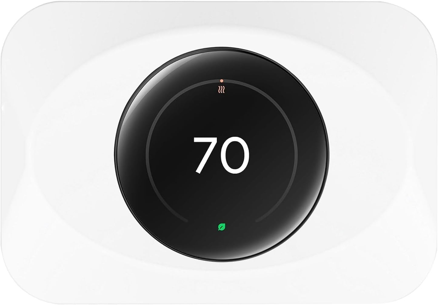 Nest Thermostat Wall Plate Cover Compatible with Google Nest Learning Thermostat (4th Gen), Practical Nest Thermostat Trim Kit, Nest Learning Thermostat 4 Accessory, Snap fit Design, White