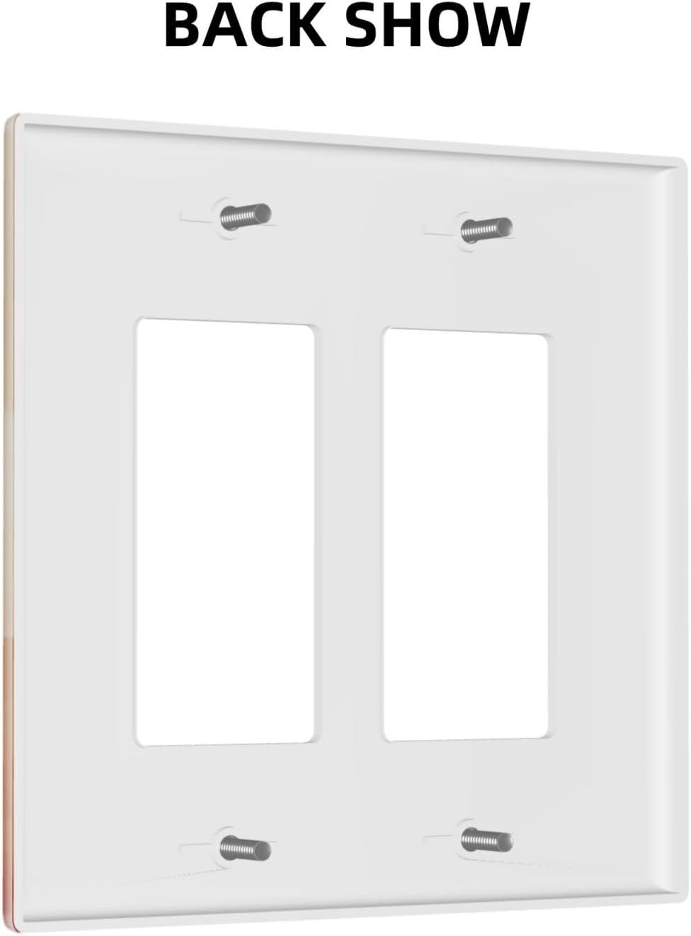 Decorative Outlet Covers Minimalist Black Women Bohemia Sun 2 Gang Light Switch Cover Plate Double Rocker Wall Plate Switch Plate Covers Faceplate for Bedroom Home Decor