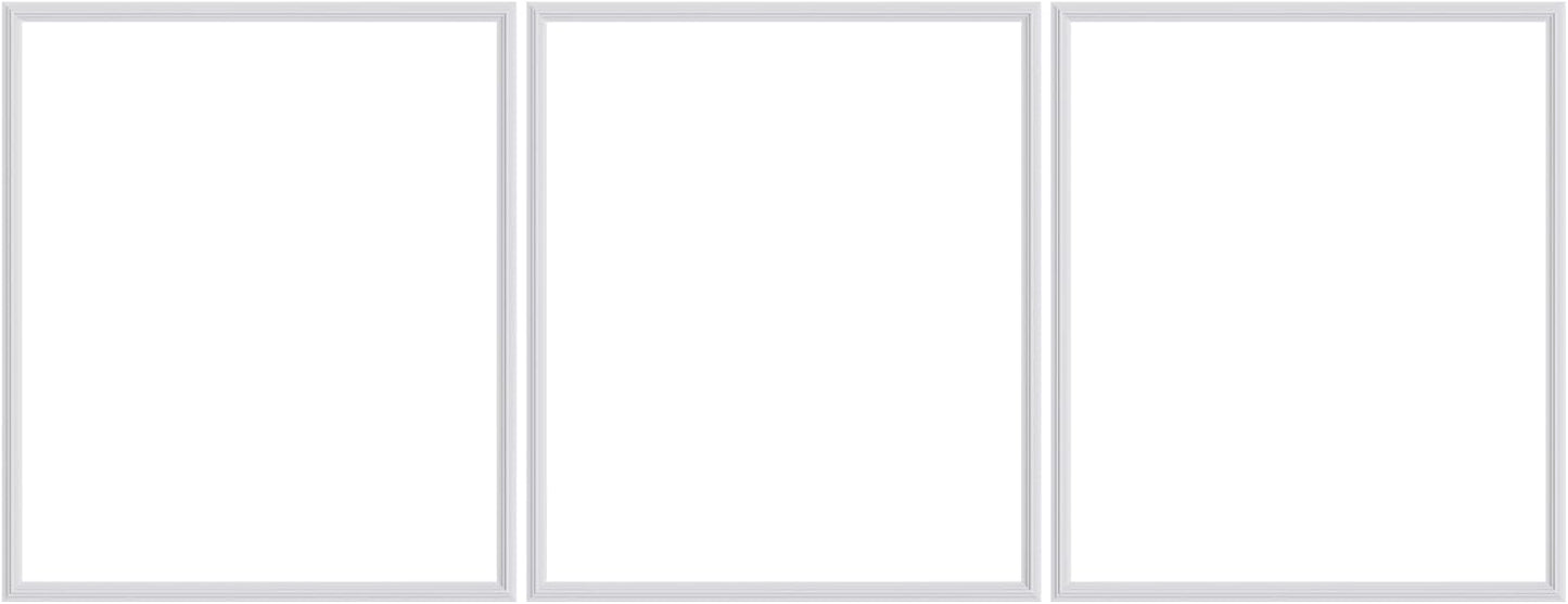 3 PCS Premade Wainscoting Panels Peel and Stick Accent Wall Panels for Interior Wall Decor Easy DIY Build and Batten Chair Rail & Picture Frame Door Decor(24 x 28 in)