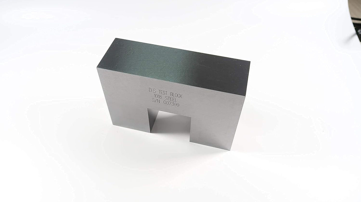 AWS-DS Sensitivity Distance Calibration Block UT Block 1018 Steel with Certificate