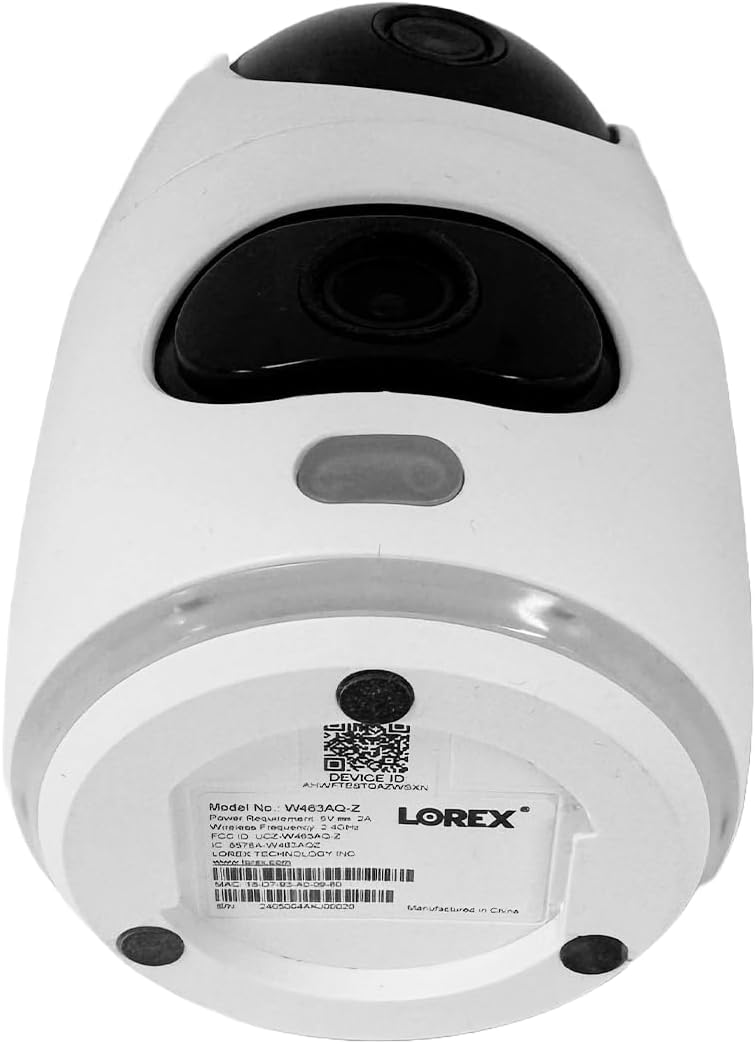 Lorex 2K Dual Lens Indoor Wi-Fi Security Camera | Auto-Tracking | 360° Pan-Tilt | Person & Pet Detection | IR Night Vision | 2-Way Talk | Cloud & 32GB Local Storage