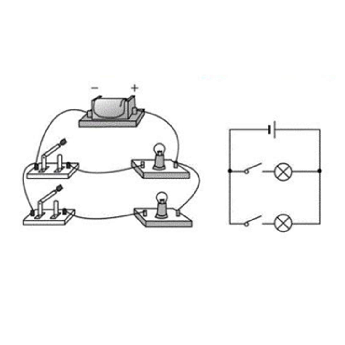 6pcs Circuit Switch Wire connectors:Science Wire Used for Battery Holder/Knife Switch/Bulb Holder Electricity Connection,Great for Demos Teaching Basic Principles of Electricity