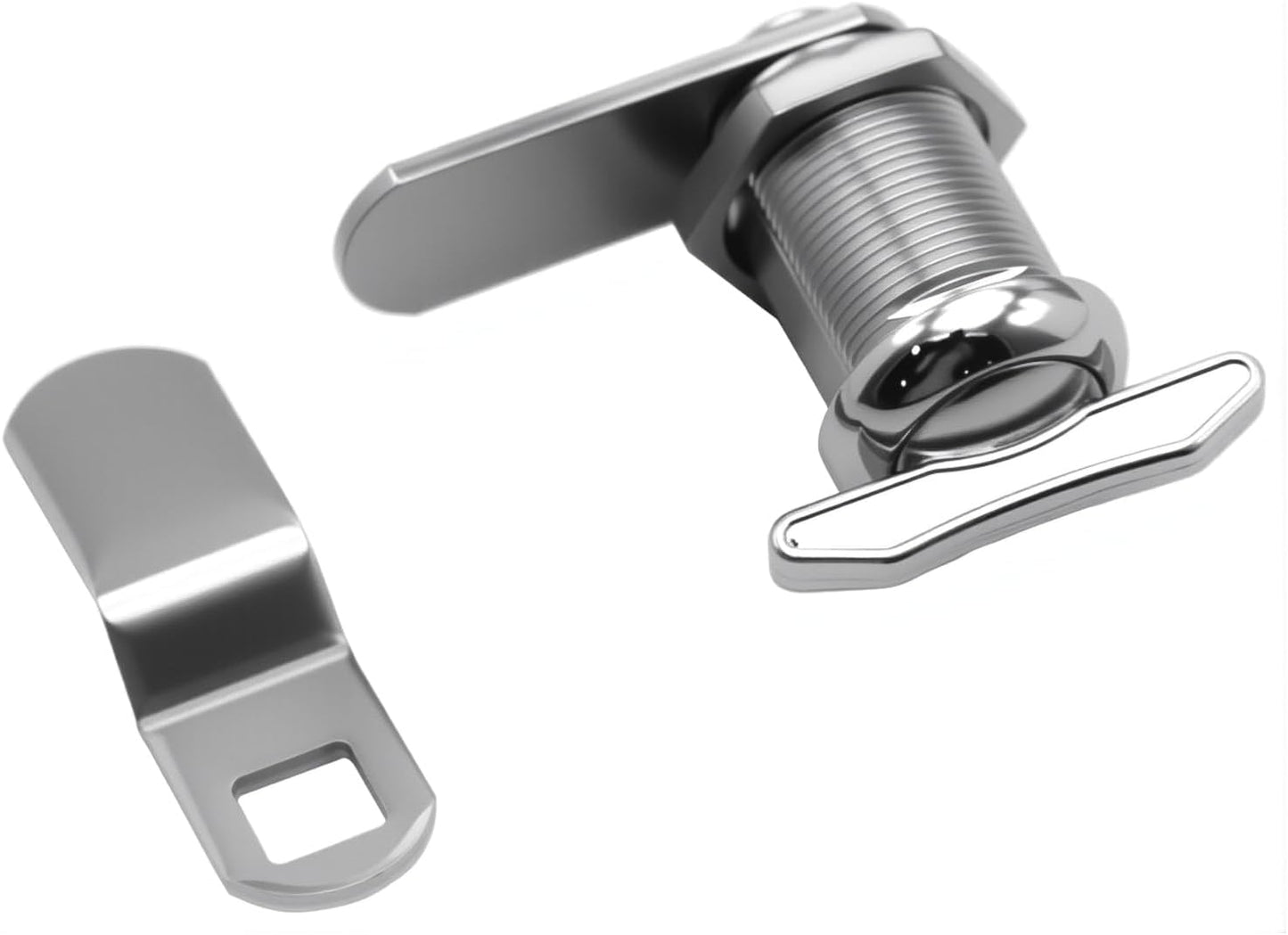 1" Thumb Operated Offset Cam Lock, RV Compartment Latch, Non-Locking Thumb Turn, for RV Compartment Camper Storage Door (6 Pack)