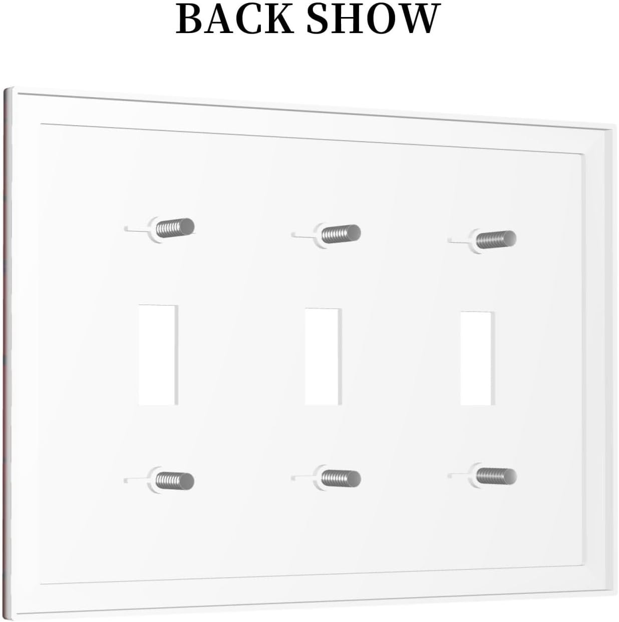 Red Spider Web Black Line Simplicity Decorative Switch Plates 3 Gang Wall Plate Triple Toggle Light Switch Cover Faceplate Electrical Wall Panels For Kids Room Home Decor