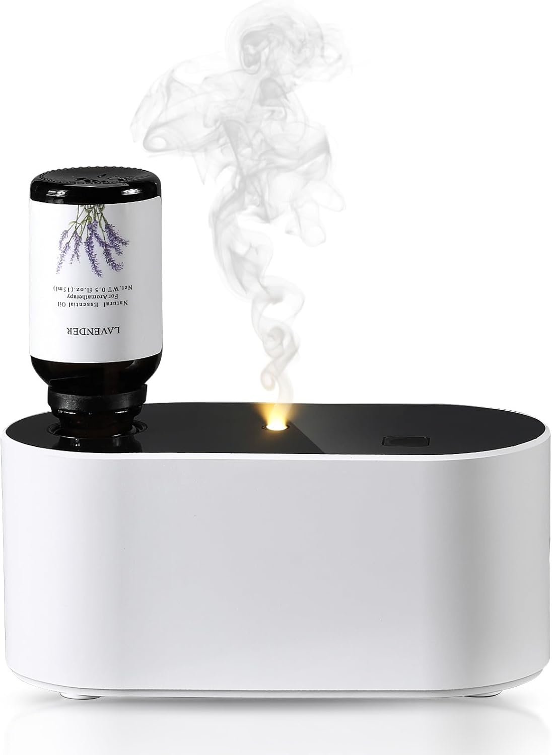 Waterless Diffuser for Essential Oil, Battery Operated Scent Air Aromatherapy Diffuser, Mini Aroma Diffusers with 3 Intermittent Mist Modes, Cycle Start for 400-700 sq.ft Home Office Bedroom
