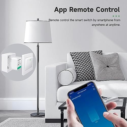 ZigBee3.0 Smart Switch Mini Relay Switch, ZigBee Smart Light Switch Need Zigbee Hub Work with Tuya Smart Life APP Smart Button Scene Remote for Tuya Smart Home Devices (4)