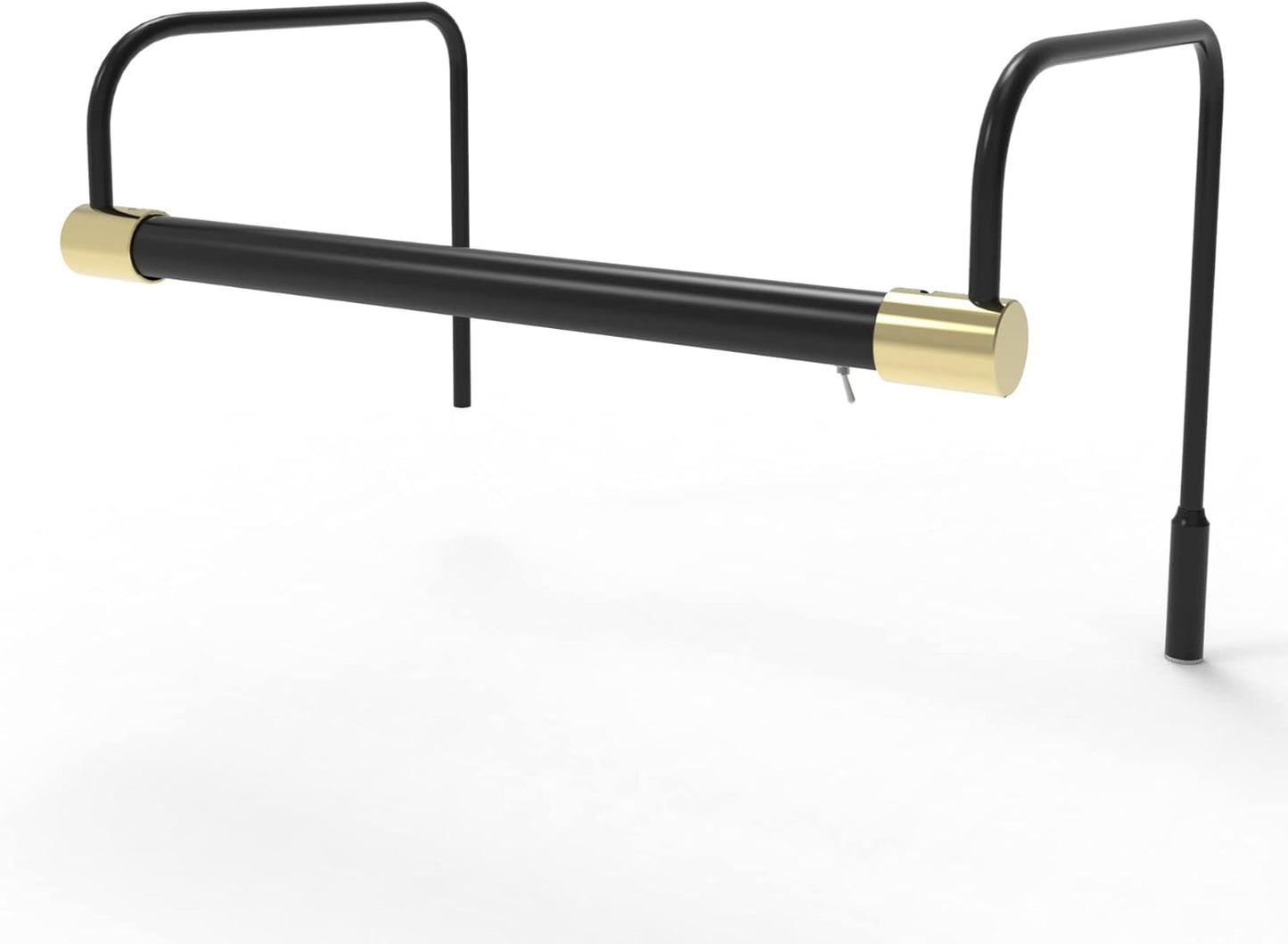 Cocoweb 12 Inch Tru-Slim Black and Brass Picture Light - LED, 2700K, Adjustable Arm, Plug-in, Toggle Switch, Sleek and Compact Design
