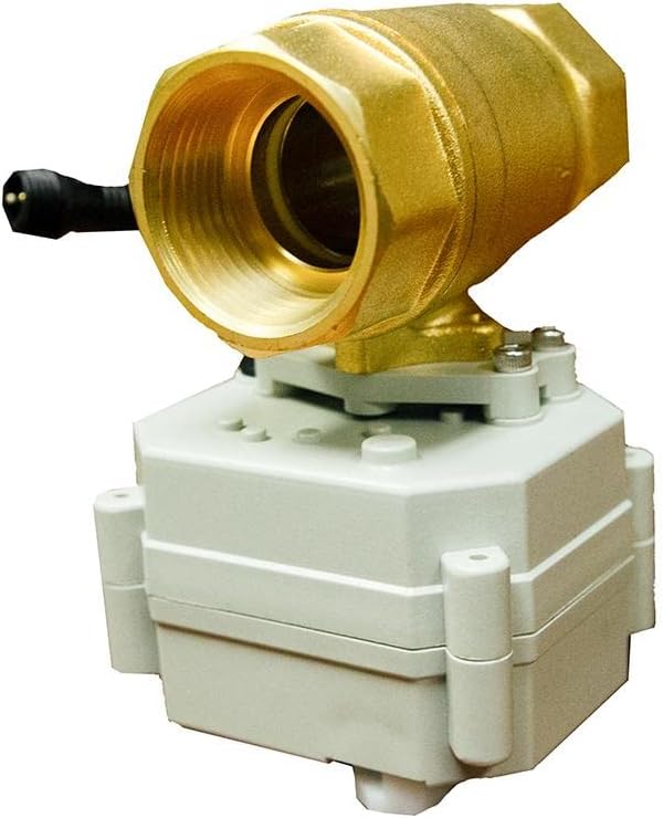Crystal Quest Leak Detector Smart Valve for Whole House Water Filters | 1" Connector, Auto Shutoff, Reliable Leak Detection, Made in USA, Easy Installation