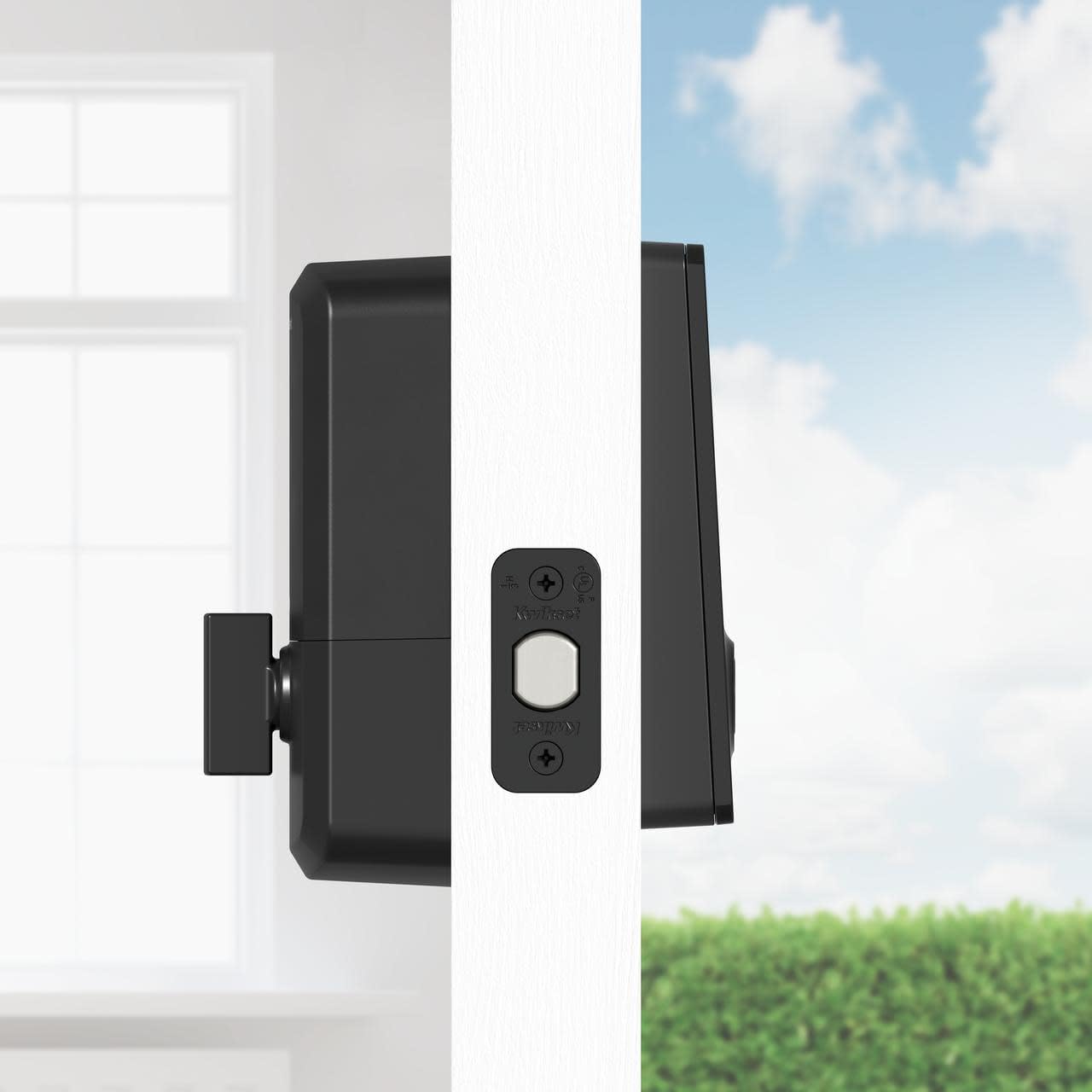 Kwikset Halo Select Smart Lock Keyless Entry Door Lock Wi-Fi and Matter Enabled Deadbolt No Hub Needed, Geofence Auto-Unlock, Grade AAA Certified, Easy Install, Satin Nickel Lifetime Finish Warranty