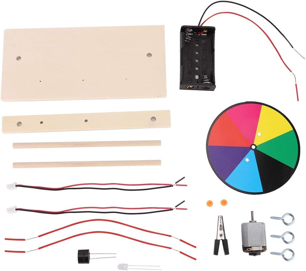 Physics Experiment Toy Educational Science Kit for Kids Sound Light Electrical Circuit Learning Wooden STEM Project Children School Laboratory Hands On Activity