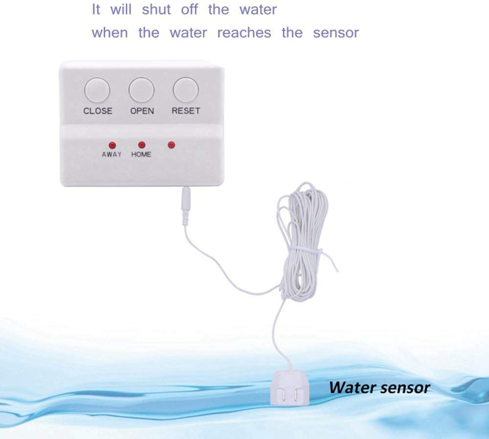 E-SDS Water Heater Leak Detector with Automatic Water Shut-Off, Sensors and Sounds Alarm, ,Automatic Water Leak Shut Off Valve System for Pipes 1/2in NPT for Laundry, Water Heaters and More