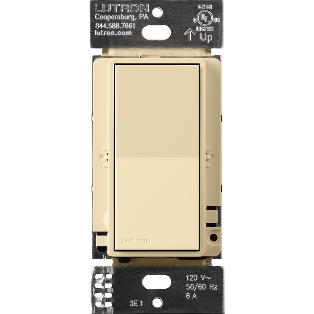 Lutron Sunnata On/Off Accessory Switch, only for use with Sunnata LED+ Dimmers, ST-AS-IV, Ivory